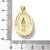 Brass Pave Shell Pendants KK-I708-16P-G-3