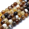 Natural Striped Agate/Banded Agate Beads G-J371-14-8mm-1