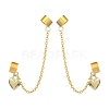 Brass Cuff Earrings EJEW-JE05407-01-1