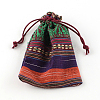 Ethnic Style Cloth Packing Pouches Drawstring Bags ABAG-R006-10x14-01F-3