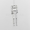 Tibetan Style Alloy Human Body Skeleton For DIY Toy Doll Makings X-TIBE-39548-AS-RS-1
