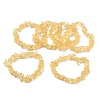 Natural Citrine Chip Beads Stretch Bracelet for Women BJEW-AL00003-03-1