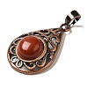 Natural Red Jasper Pendants G-H065-02R-22-2