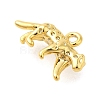 Leopard Rack Plating Brass Pendants Charms KK-S396-43G-2