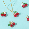 40Pcs Glass Pendants FIND-BBC0004-46-6