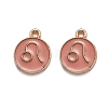 Alloy Enamel Pendants ENAM-S124-01B-11G-1