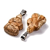 Natural Picture Jasper Pendants G-B127-06P-08-3