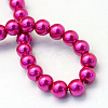 Baking Paint Pearlized Glass Pearl Round Bead Strands X-HY-Q003-10mm-17-4