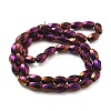 Electroplated Synthetic Magnetic Hematite Beads Strands G-P545-G01-02A-2