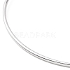 Non-Tarnish Screw End Ball 304 Stainless Steel Wire Bangle BJEW-F435-01P-2