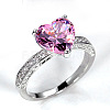 Brass Micro Pave Cubic Zirconia Finger Rings for Women FS-WGC99AF-01-4