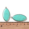 Dyed Synthetic Turquoise Pendants G-G063-03A-3