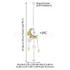 Moon & Star Alloy Hanging Ornaments HJEW-TADJ0022-4