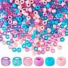 1200Pcs 2 Style 3 Colors Opaque & Transparent Acrylic European Beads OACR-SZ0001-27-1