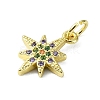 Brass Micro Pave Colorful Cubic Zirconia Pendants KK-H475-19G-09-2