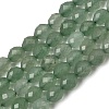 Natural Green Aventurine Beads Strands G-K376-F14-01-2