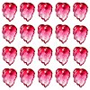 Autumn Theme Two-Tone Transparent Glass Charms GLAA-YW0001-53D-1