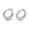 Ring 304 Stainless Steel Hoop Earrings EJEW-O032-02P-1