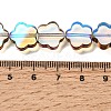 Electroplated Transparent Glass Beads Strands GL-CBA98F0-07C-4