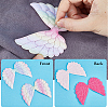 40Pcs 4 Colors Angel Wing Shape Sew on Patches Applique FIND-GF0005-44-6