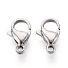 304 Stainless Steel Lobster Claw Clasps STAS-T065-13mm-34P-1
