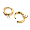 304 Stainless Steel Huggie Hoop Earring Findings STAS-Z047-15G-2