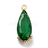 Brass Pave Cubic Zirconia Pendants KK-Q801-01G-04-1