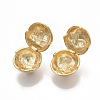 Brass Ball Clip-on Earrings KK-T049-22GB-NF-2