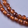 Natural Garnet Beaded Necklaces NJEW-K114-B-A03-2