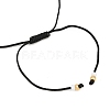 Adjustable Handmade Evil Eye Lampwork Beads Braided Bead Bracelets for Men Women BJEW-JB12485-01-3