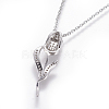 304 Stainless Steel Pendant Necklaces NJEW-E141-13-4