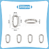 200Pcs 304 Stainless Steel Linking Rings STAS-UN0060-35-3