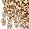 Brass Crimp Beads Covers KK-S354-214B-NF-2