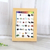 Natural & Synthetic Gemstone and Wooden Picture Frame PW-WG844A8-02-1