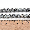 Dyed Natural Sesame Jasper Beads Strands G-T139-8mm-47J-5