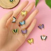 10Pcs 5 Colors Alloy Enamel Pendants ENAM-YW0003-78-4