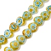 Handmade Millefiori Lampwork Beads Strands LAMP-G166-15J-2