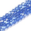 Transparent Electroplate Glass Beads Strands EGLA-A039-T2mm-B07-1