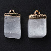 Natural Quartz Crystal Pendants G-Q998-035G-2