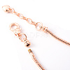 Brass European Style Bracelet Making MAK-R011-03RG-2
