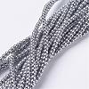 Non-Magnetic Synthetic Hematite Beads Strands G-G094-2mm-1