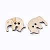 2-Hole Carved Wooden Buttons BUTT-T007-035-2