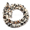 Synthetic Turquoise Dyed Camouflage Beads Strands G-E594-24Q-A-3