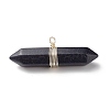 Natural & Synthetic Mixed Stone Double Terminated Pointed Pendants PALLOY-JF01245-02-2