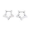 Tarnish Resistant 304 Stainless Steel Huggie Hoop Earrings STAS-S103-26P-1