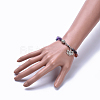Natural & Synthetic Mixed Stone Charm Bracelets BJEW-JB04267-6