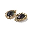 Natural Purple Fluorite Faceted Teardrop Pendants G-I375-01G-10-2