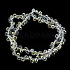 AB Color Plated Electroplate Transparent Glass Beads Strands EGLA-M030-01A-AB01-1