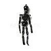 Halloween Luminous PVC Skeleton Pendants HJEW-B007-02-2