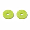 Flat Round Handmade Polymer Clay Beads CLAY-R067-10mm-10-2